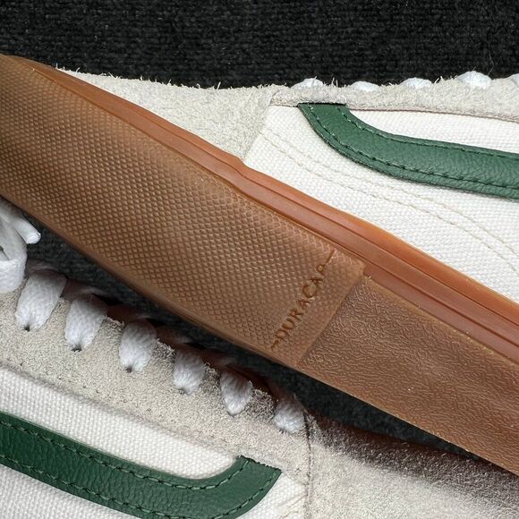 Vans Old Skool Pro Shoes Men's Size 9.5 Creaem Suede Low Lace Up Skate Sneakers - Picture 8 of 13